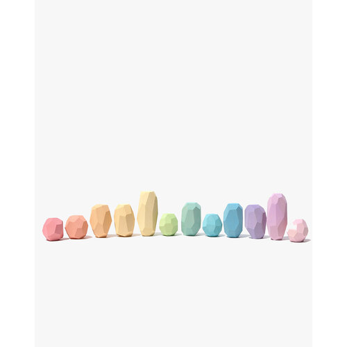 Ocamora Ocamora Teniques pastel houten stapelstenen