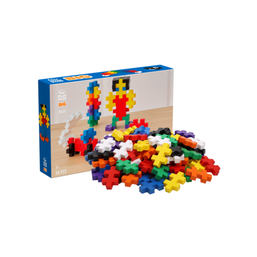 Plus-Plus Plus-Plus BIG Basic met 50 grote bouwstenen in basiskleuren Plus-Plus Plus-Plus BIG Basic met 50 grote bouwstenen in basiskleuren