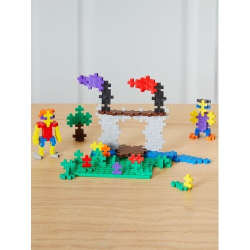 Plus-Plus Plus-Plus Learn to Build Basic met 600 stenen en 4 grondplaten
