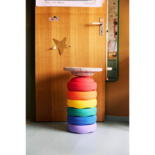 Stapelstein Stapelstein Rainbow set 6+1 classic - bewegen en balanceren