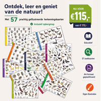 Tringa 57 herkenningskaarten in opbergmap