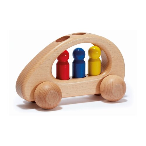 Ostheimer Ostheimer Familieauto met 3 figuren voor reizen in open spel Ostheimer Ostheimer Familieauto met 3 figuren voor reizen in open spel