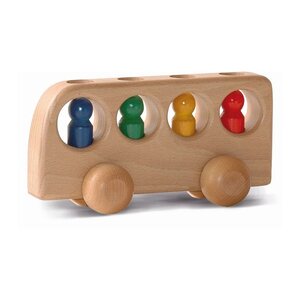 Ostheimer Ostheimer Bus naturel met 4 figuren Ostheimer Ostheimer Bus naturel met 4 figuren
