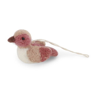 Gry and Sif Mini mus stoffig rood/wit Gry and Sif Mini mus stoffig rood/wit
