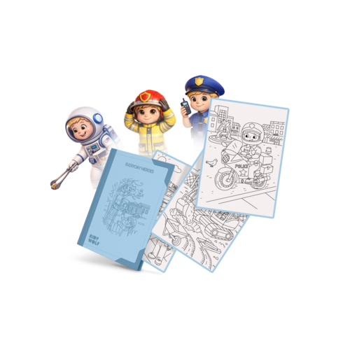 Kidywolf Kidywolf KIDYDRAW PAD navulling Everyday Heroes 6+ - 30 tekeningen Kidywolf Kidywolf KIDYDRAW PAD navulling Everyday Heroes 6+ - 30 tekeningen