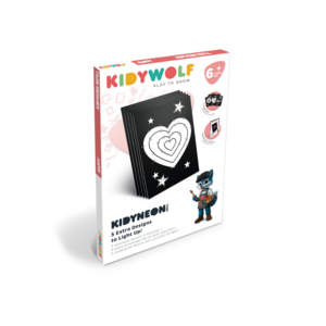 Kidywolf Kidywolf KIDYNEON navulling Happy 6+ - 5 lichtplaten Kidywolf Kidywolf KIDYNEON navulling Happy 6+ - 5 lichtplaten