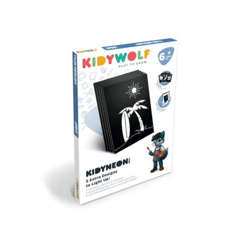 Kidywolf Kidywolf KIDYNEON navulling Sports 6+ - 5 lichtplaten Kidywolf Kidywolf KIDYNEON navulling Sports 6+ - 5 lichtplaten