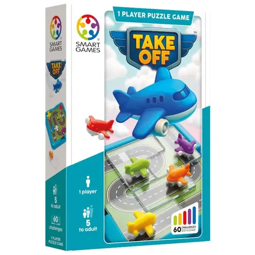 Smartgames denkspellen SmartGames Take Off vliegtuigpuzzel vanaf 5 jaar Smartgames denkspellen SmartGames Take Off vliegtuigpuzzel vanaf 5 jaar