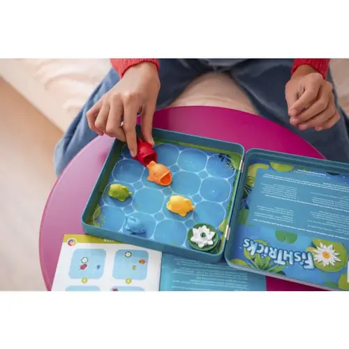 Smartgames denkspellen SmartGames Fish Tricks Tin magnetisch denkspel vanaf 5 jaar Smartgames denkspellen SmartGames Fish Tricks Tin magnetisch denkspel vanaf 5 jaar