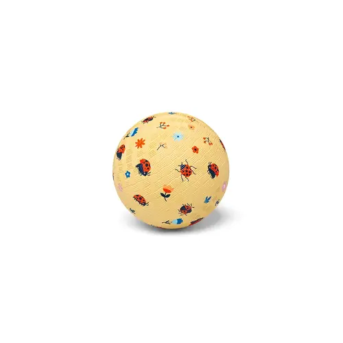 Rubberen speelbal lieveheersbeestjes 13 cm Rubberen speelbal lieveheersbeestjes 13 cm
