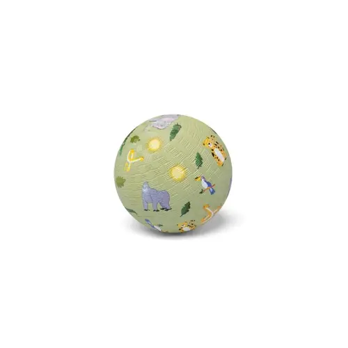Rubberen speelbal jungle 13 cm