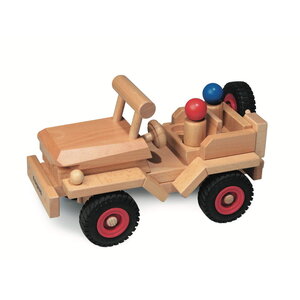 Fagus - robuuste houten speelgoedauto's Houten jeep Fagus - robuuste houten speelgoedauto's Houten jeep
