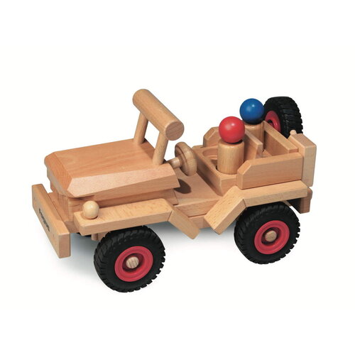 Fagus - robuuste houten speelgoedauto's Houten jeep Fagus - robuuste houten speelgoedauto's Houten jeep