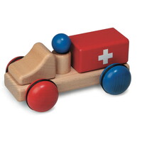 Houten mini ambulance