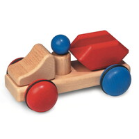 Houten mini containerwagen