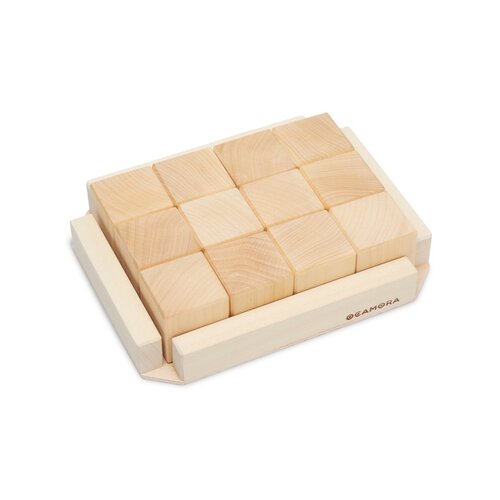 Ocamora Naturel houten kubussen 12 stuks van Ocamora Ocamora Naturel houten kubussen 12 stuks van Ocamora