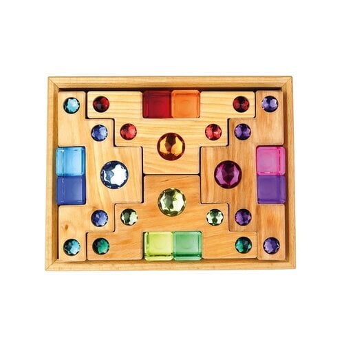 Bauspiel Bauspiel kleurentrap met lichtblokken 16-delig