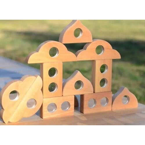 Bauspiel Houten spiegelblokken van Bauspiel Bauspiel Houten spiegelblokken van Bauspiel