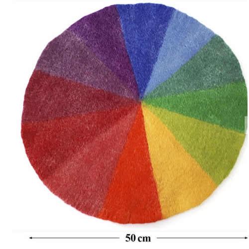 Bauspiel Vilten regenboog speelkleed van Bauspiel