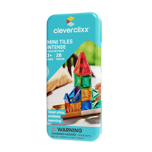 Cleverclixx Magnetische tegels Cleverclixx Mini Tiles Intense met 28 kleine magneettegels Cleverclixx Magnetische tegels Cleverclixx Mini Tiles Intense met 28 kleine magneettegels