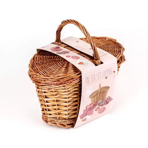 Egmont Toys Blikken theeservies met lieveheersbeestjes in mand van Egmont Toys Egmont Toys Blikken theeservies met lieveheersbeestjes in mand van Egmont Toys