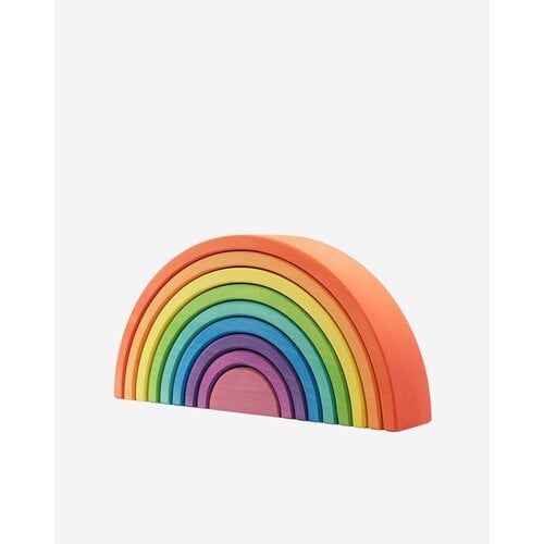 Houten regenboog Oranje van Ocamora met negen bouwbogen Houten regenboog Oranje van Ocamora met negen bouwbogen