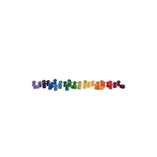 Grapat Grapat mandala regenboogpaddenstoeltjes, 36 stuks