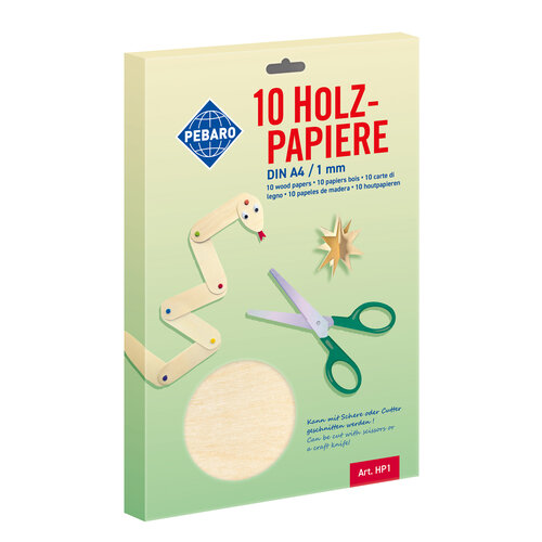 Pebaro Pebaro houtpapier A4 – 10 vellen van 1 mm Pebaro Pebaro houtpapier A4 – 10 vellen van 1 mm