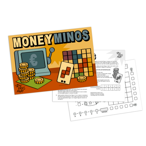 Moneyminos puzzelspel voor twee spelers Moneyminos puzzelspel voor twee spelers