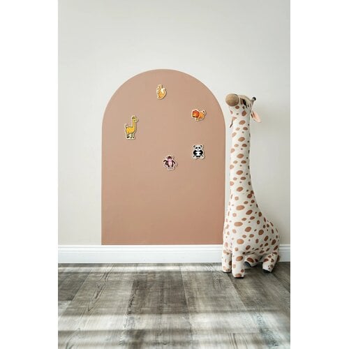 Tix & Mix magnetische muursticker Brown Sugar met twee krijtjes Tix & Mix magnetische muursticker Brown Sugar met twee krijtjes