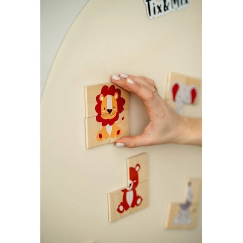 Tix & Mix My First Animal Puzzle met acht dierenpuzzels Tix & Mix My First Animal Puzzle met acht dierenpuzzels