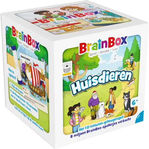 Asmodee BrainBox Huisdieren: details ontdekken en onthouden Asmodee BrainBox Huisdieren: details ontdekken en onthouden