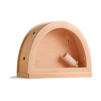 Houten silhouetlamp standaard