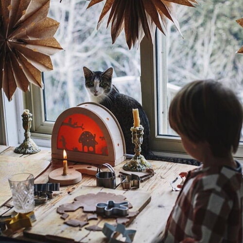 De Noest Silhouetlamp bundel Seizoenen van De Noest met vier wisselplaten De Noest Silhouetlamp bundel Seizoenen van De Noest met vier wisselplaten