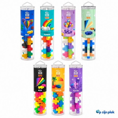 Plus-Plus Plus-Plus BIG Tube 15 stuks met kleurkeuze Plus-Plus Plus-Plus BIG Tube 15 stuks met kleurkeuze