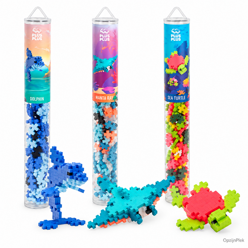 Plus-Plus Plus-Plus zeedieren bouwen met 100 bouwstenen Plus-Plus Plus-Plus zeedieren bouwen met 100 bouwstenen