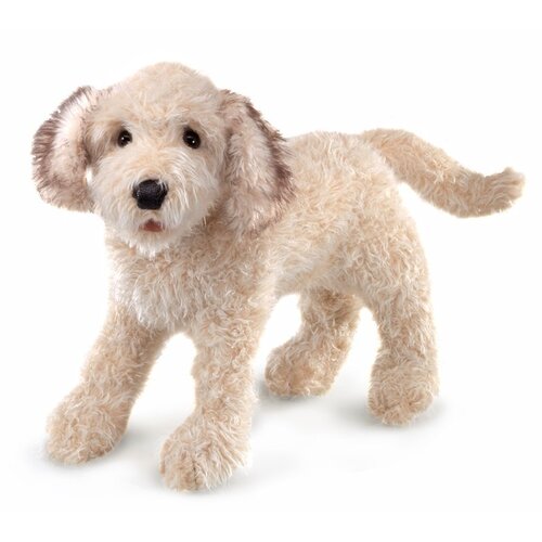 Folkmanis handpoppen en poppenkastpoppen Folkmanis handpop Labradoodle met beweegbare bek Folkmanis handpoppen en poppenkastpoppen Folkmanis handpop Labradoodle met beweegbare bek