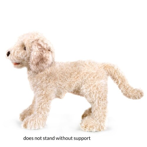 Folkmanis handpoppen en poppenkastpoppen Folkmanis handpop Labradoodle met beweegbare bek Folkmanis handpoppen en poppenkastpoppen Folkmanis handpop Labradoodle met beweegbare bek