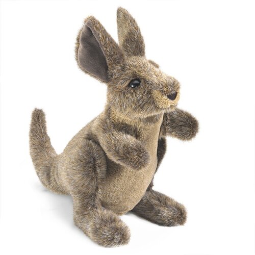 Folkmanis handpoppen en poppenkastpoppen Folkmanis handpop kleine kangoeroe met beweegbare voorpoten Folkmanis handpoppen en poppenkastpoppen Folkmanis handpop kleine kangoeroe met beweegbare voorpoten