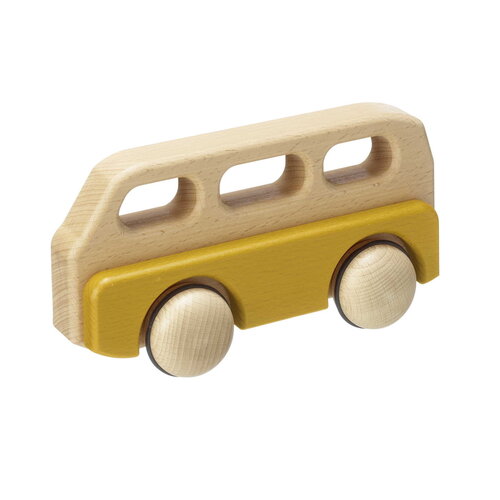 Fagus - robuuste houten speelgoedauto's Fagus houten mini-auto’s van 19 cm in drie modellen