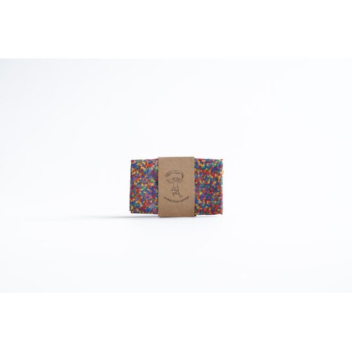 Laura’s Play Cotton Katoenen speeldoek Confetti Rainbow van Laura’s Play Cotton