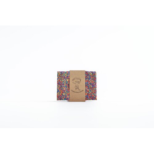 Laura’s Play Cotton Katoenen speeldoek Confetti Rainbow van Laura’s Play Cotton