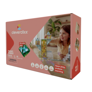 Cleverclixx Magnetische tegels Magnetisch sprookjesbos met lichttegel 65-delig