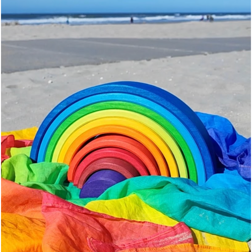 Laura’s Play Cotton Katoenen speeldoek Regenboog van Laura’s Play Cotton