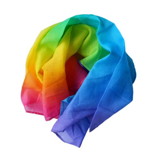 Laura’s Play Cotton Katoenen speeldoek Regenboog van Laura’s Play Cotton