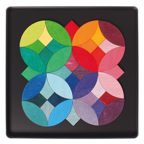 Grimms Grimms Mini magneetpuzzel Grafische cirkels