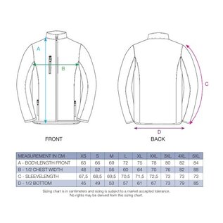 Softshell jas groen heren maat XXL
