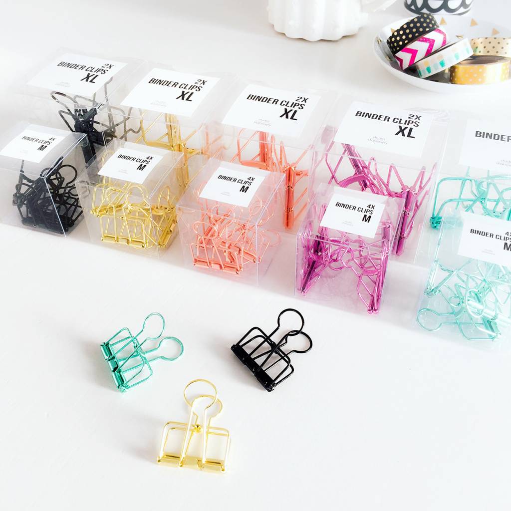 cool binder clips