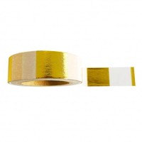 Washi tape Goldfoil white