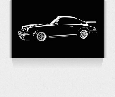 Car art. Art on wheels. First 911 Turbo.